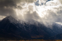 Quail Mountain from Twin Lakes after an early October snow.