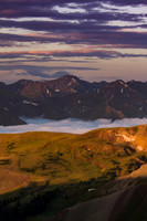 Sunrise on Redcloud Peak from Uncompagre Peak, CO