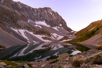 Capitol Peak reflects in Capitol Lake, Maroon Bells-Snowmass Wilderness, CO